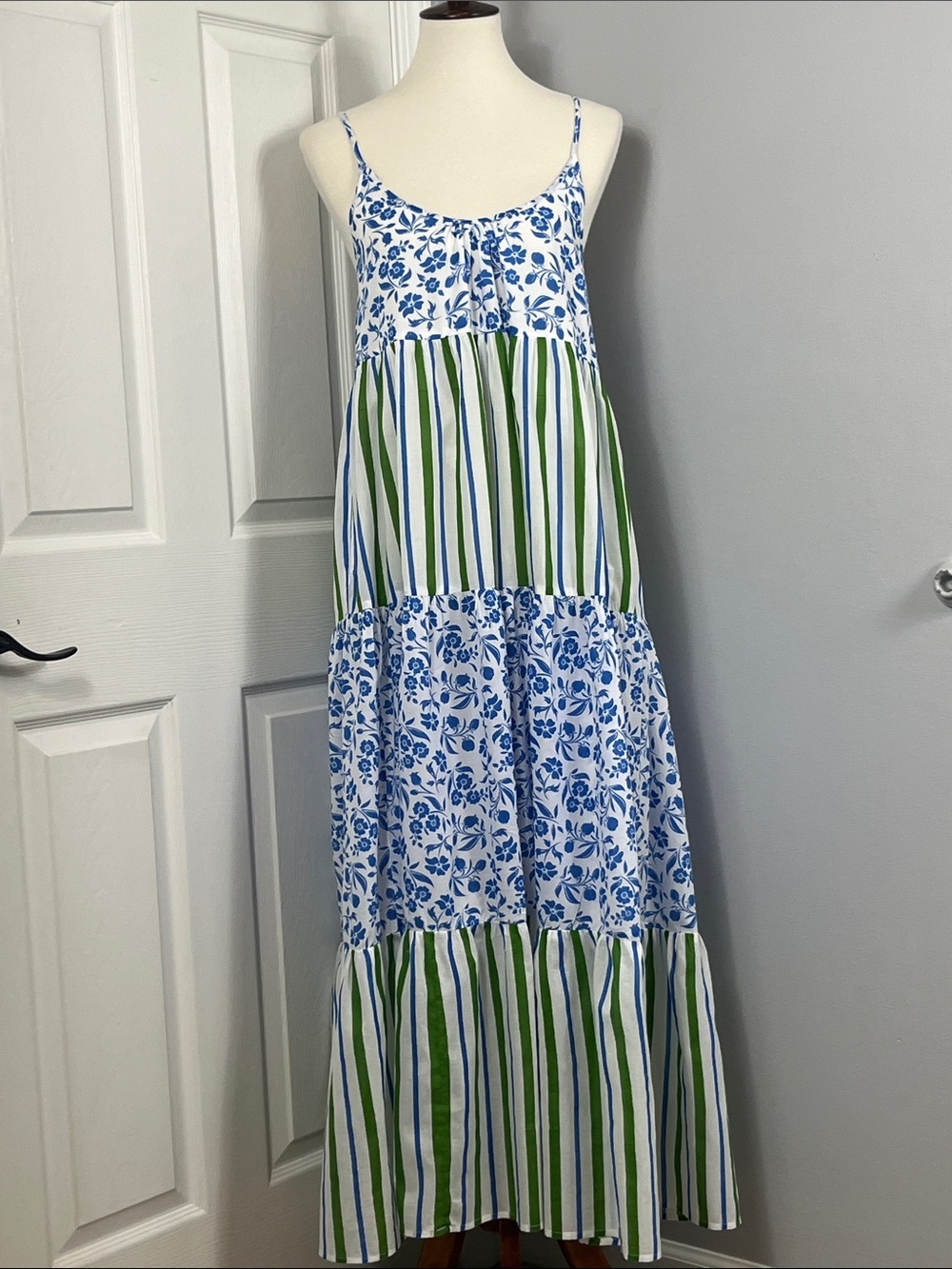 Olivia James The Label Tiered Floral Maxi Sundress Dress | Boho Dress